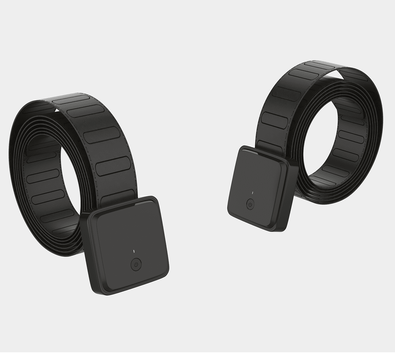 Modern black electronic waist belts
